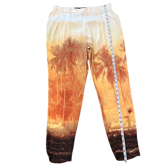 Zara Sunset Vacation Palazzo Pants Trouser Size Small EUC - Picture 4 of 7